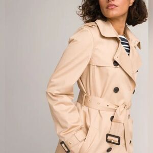 La Redoute Collections Beige Long Trench Coat Womens size US 18